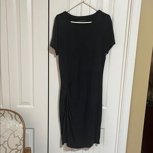 Abercrombie & Fitch Black Midi Dress
